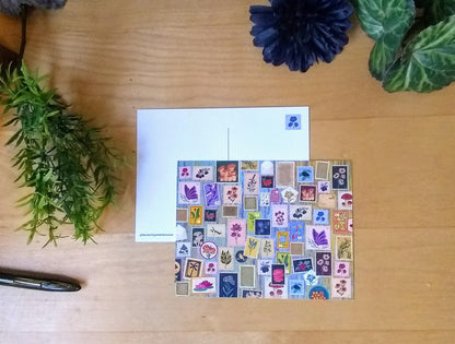 Botanical Stamps postcard
