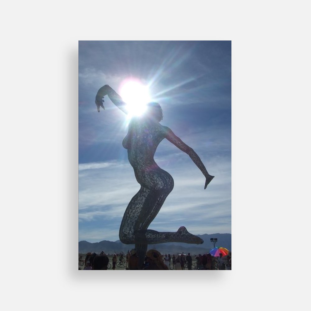 Burning Man postcard
