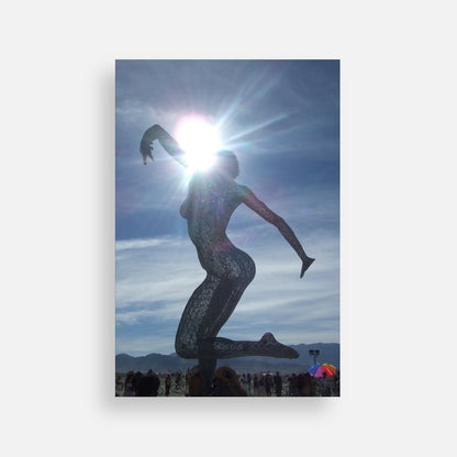 Burning Man postcard